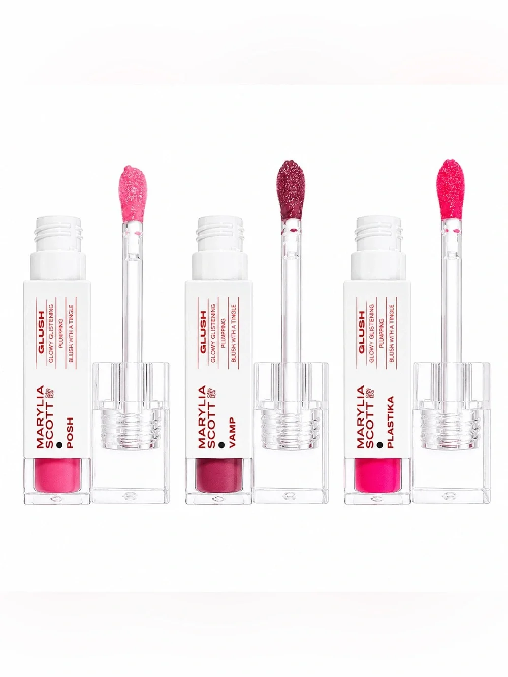 NEW✅ Marylia Scott 5-Pc Makeup Bundle GLUSH Blushes + Brow Gel & Faux Freckles